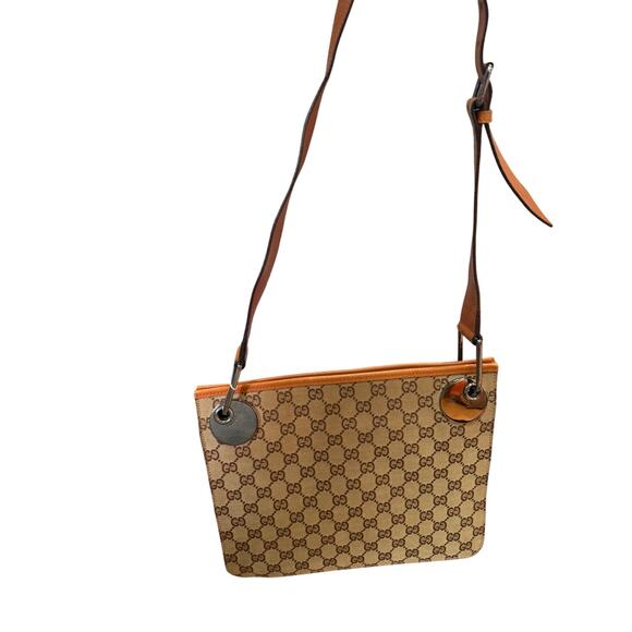 Gucci Monogram Flat Eclipse Messenger Bag*Excellent Condition*Entrupy COA - Picture 2 of 16